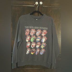 Hollister Oversized Rolling Stones Graphic Crewneck